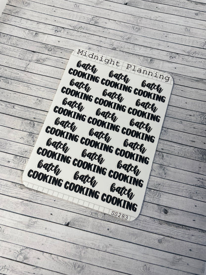 Batch Cooking Sticker Sheet
