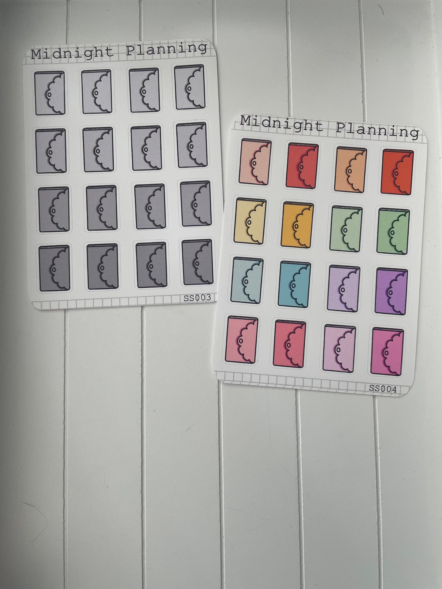Planner Sticker Sheet - 16 Large Planner Stickers, Functional and Handmade Stickers