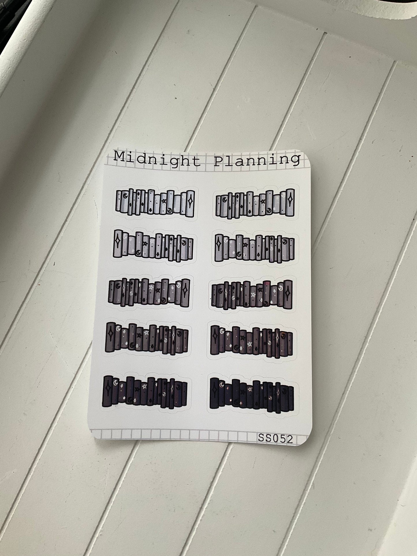 Bookish Stack Stickers, Functional and Handmade Planner Sticker Sheets