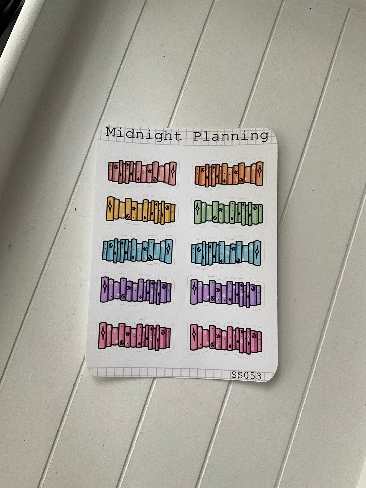 Bookish Stack Stickers, Functional and Handmade Planner Sticker Sheets