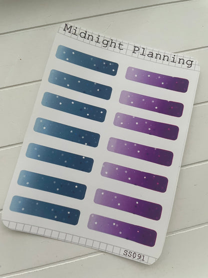 Starry Banners Box Stickers