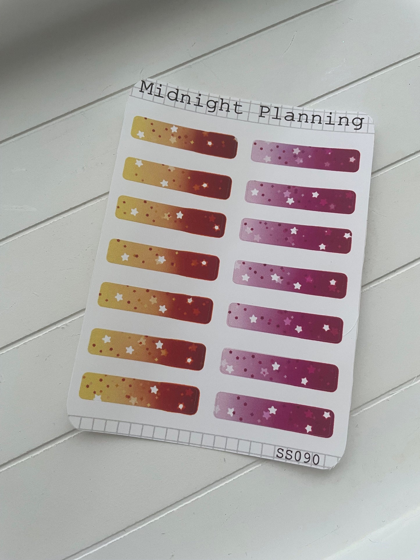 Starry Banners Box Stickers