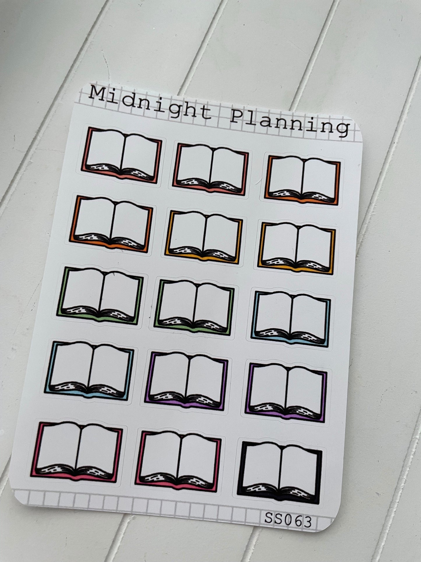 Open Book Stickers