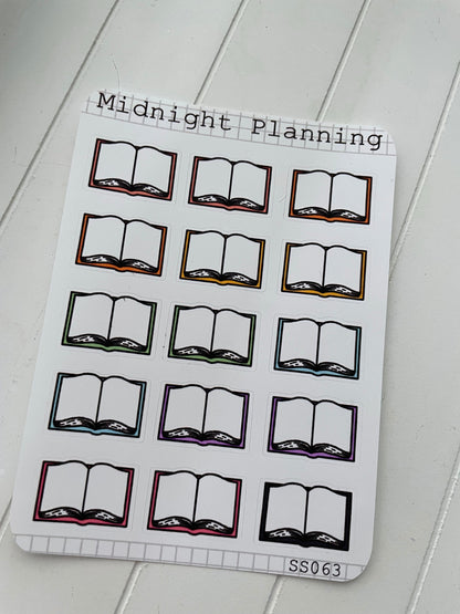 Open Book Stickers