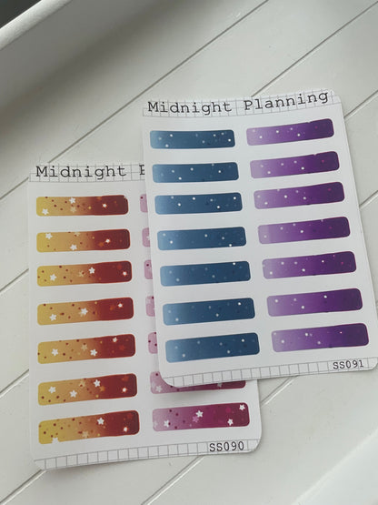 Starry Banners Box Stickers