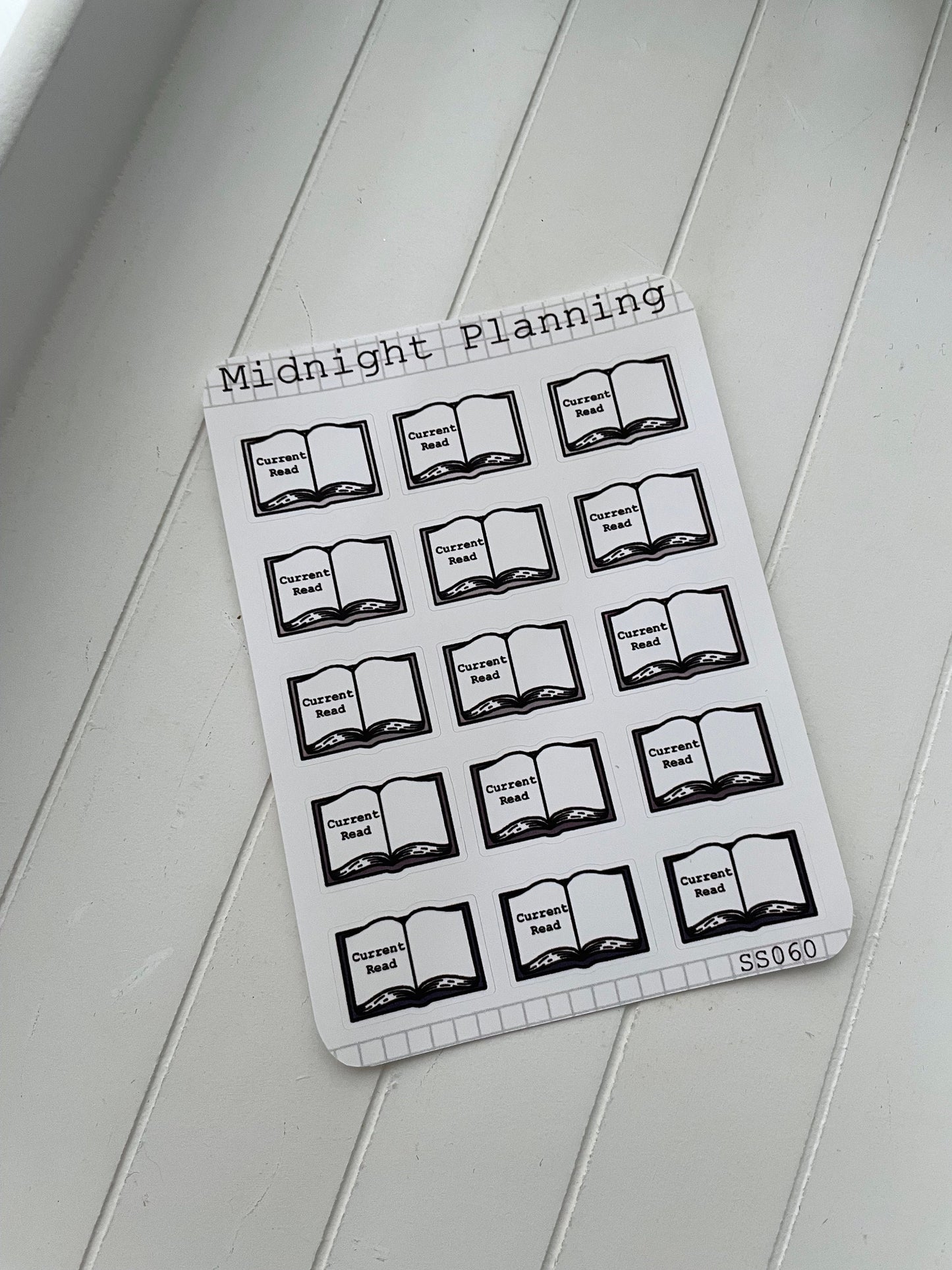 Open Book Reading Tracker Stickers