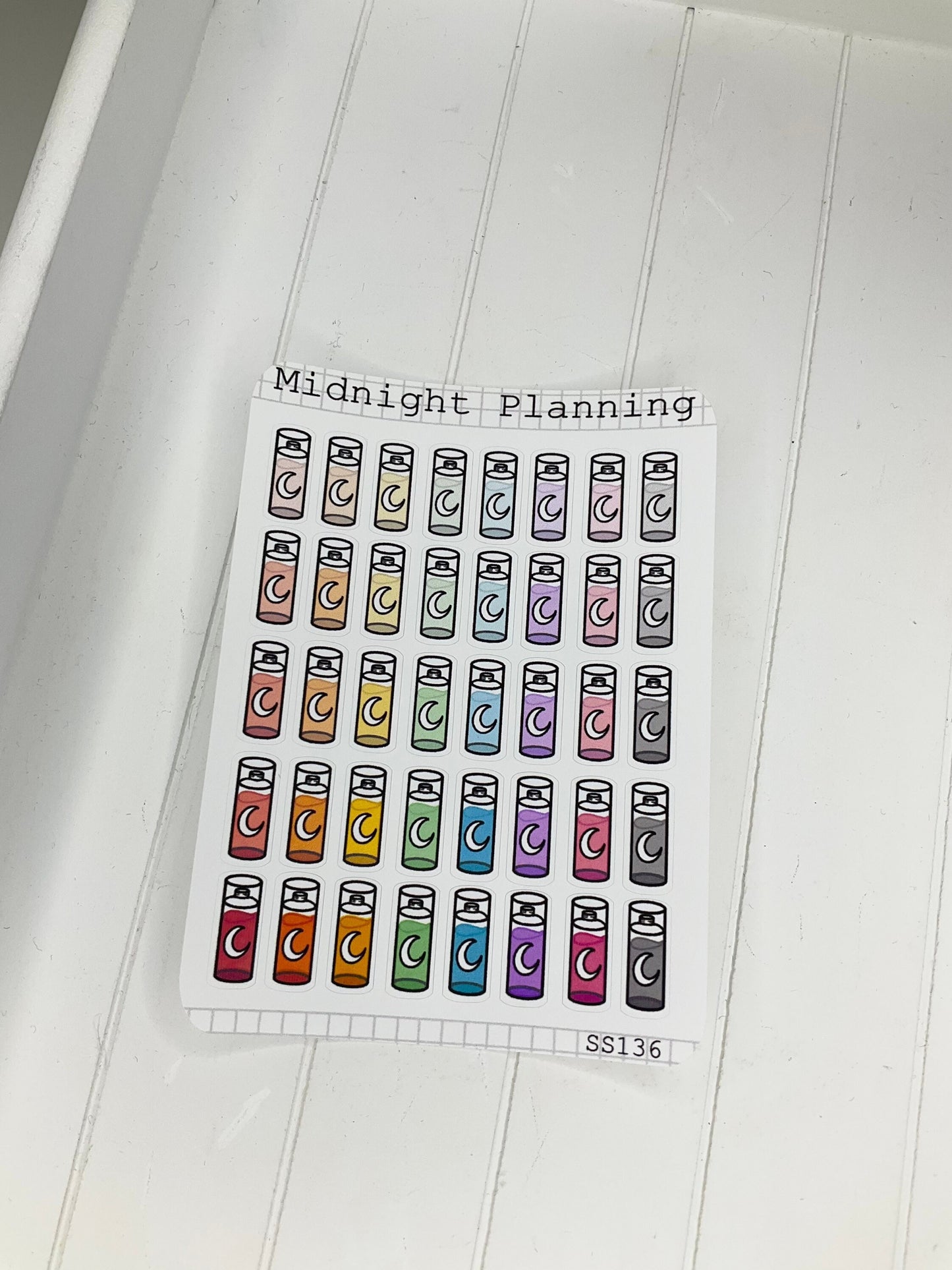 Water Bottle Stickers, Functional and Handmade Planner Sticker Sheets