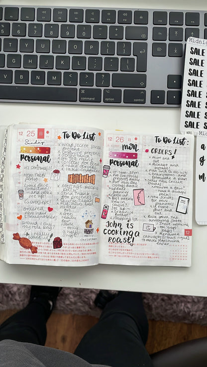 Water Bottle Stickers, Functional and Handmade Planner Sticker Sheets