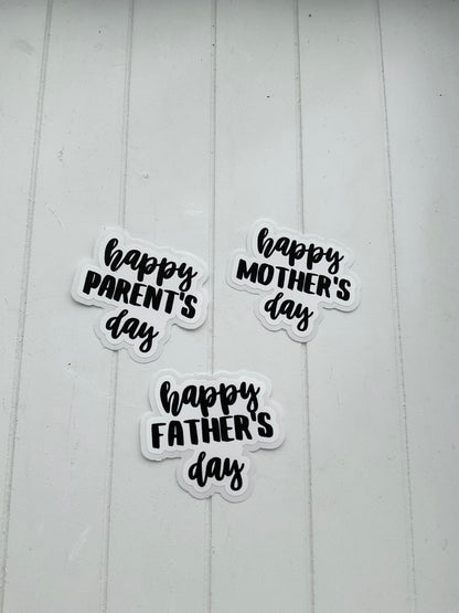 Happy Parents / Mothers / Fathers Day!  Functional and Handmade Planner Die Cut Title Sticker
