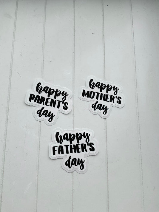 Happy Parents / Mothers / Fathers Day!  Functional and Handmade Planner Die Cut Title Sticker
