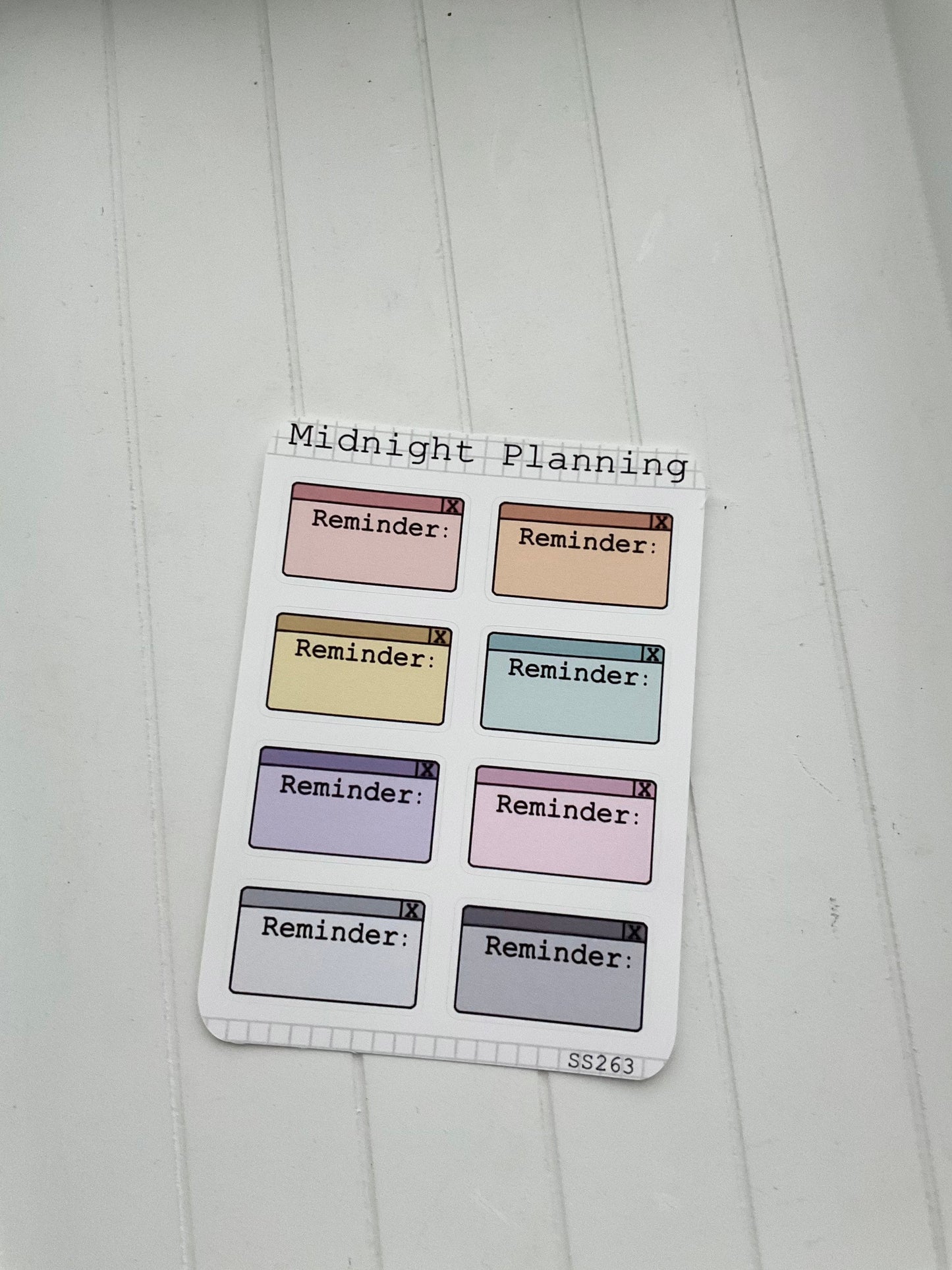 Rainbow Reminder Planner Stickers, Functional and Handmade Stickers