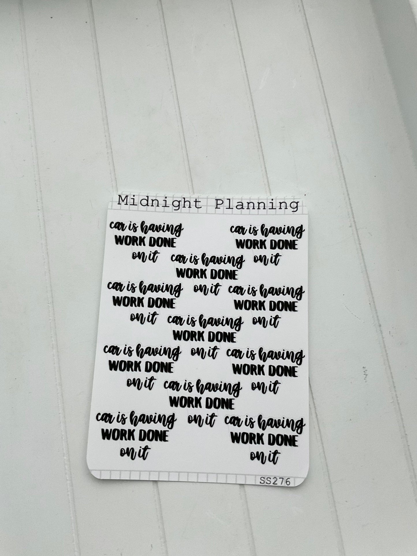 Car Is Having Work Done On It, Script Allocators and Titles That Are Functional and Handmade Planner Sticker Sheets