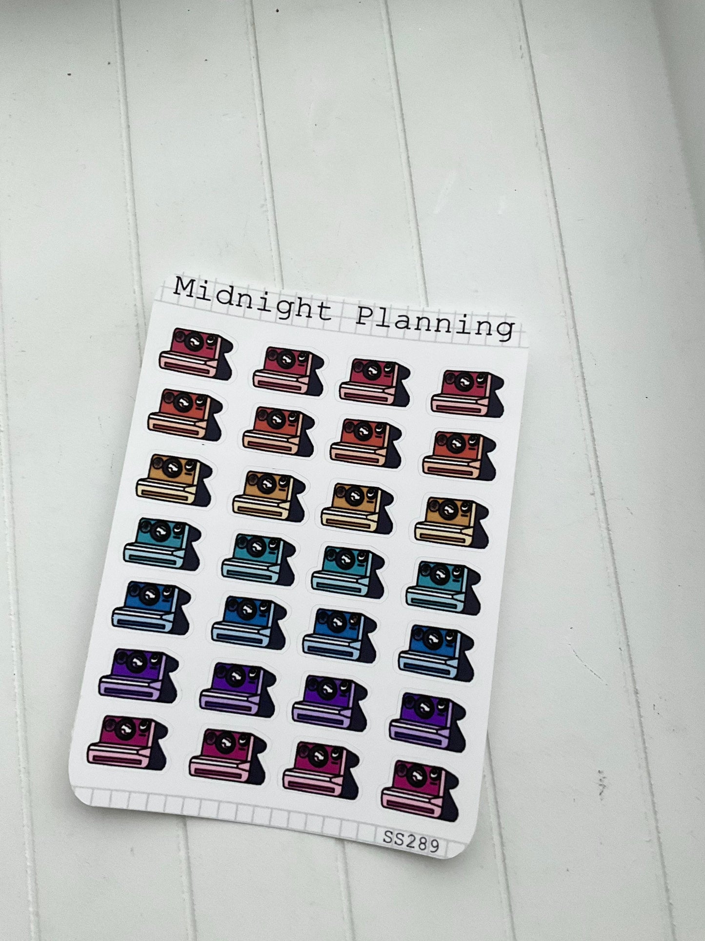 Polaroid Camera Stickers, Functional and  Handmade Sticker Sheets