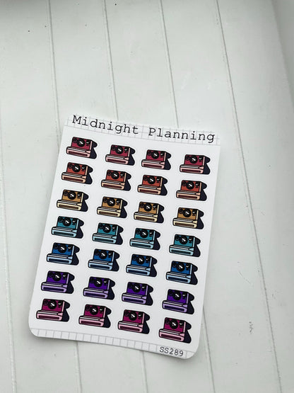 Polaroid Camera Stickers, Functional and  Handmade Sticker Sheets
