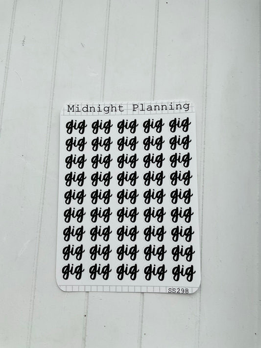 Gig, Script Allocators and Titles That Are Functional and Handmade Planner Sticker Sheets
