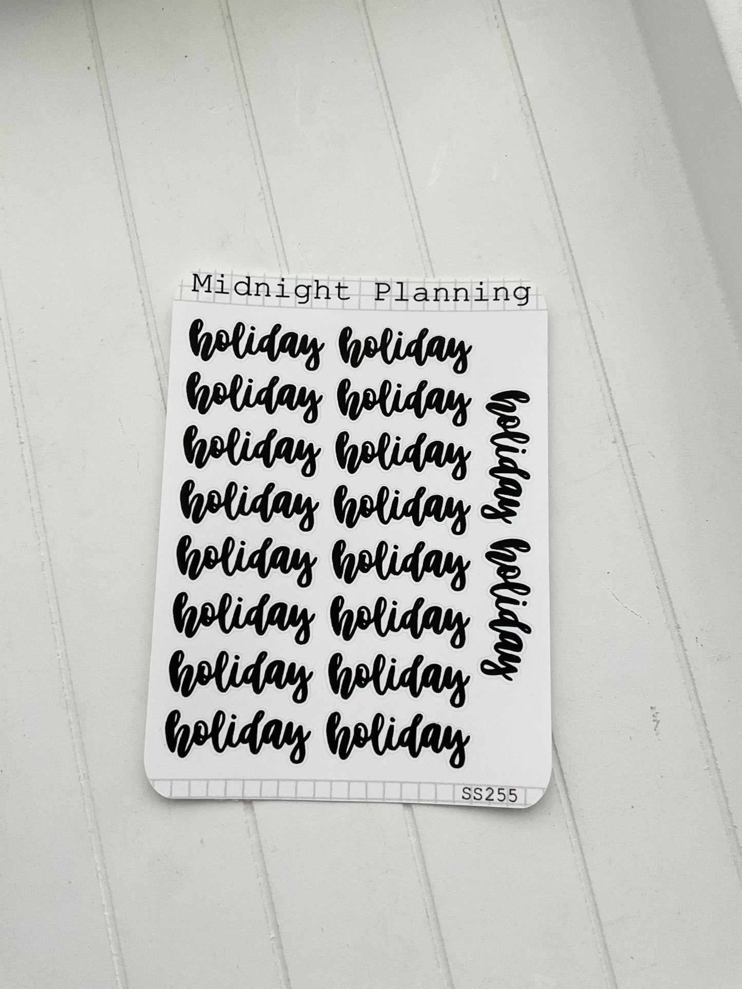 Holiday, Script Allocators and Titles That Are Functional and Handmade Planner Sticker Sheets