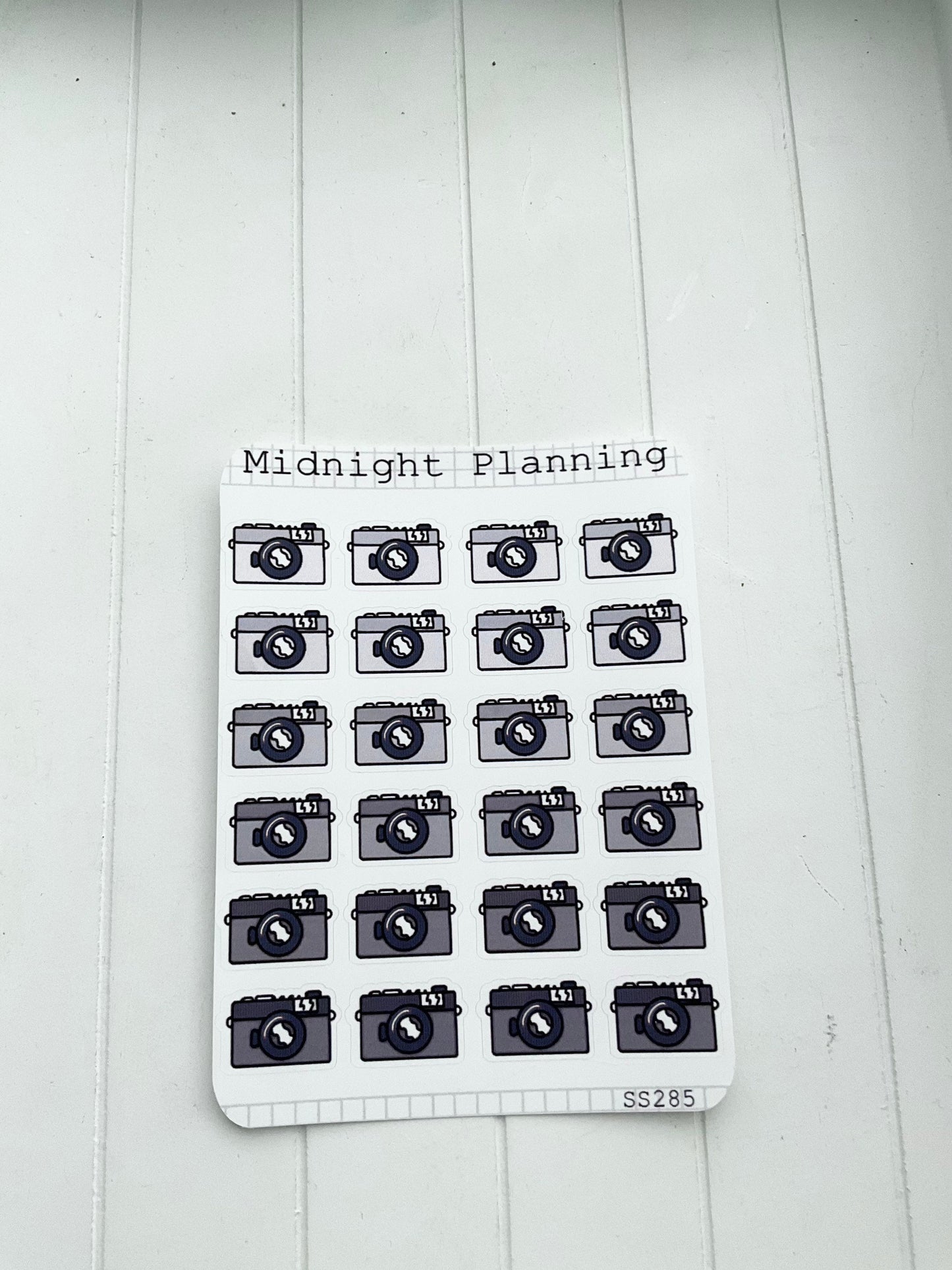 Camera Stickers, Functional and Handmade Sticker Sheets