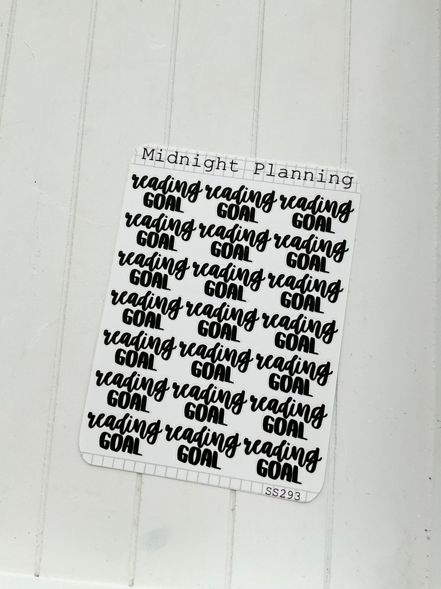 Reading Goal, Script Allocators and Titles That Are Functional and Handmade Planner Sticker Sheets