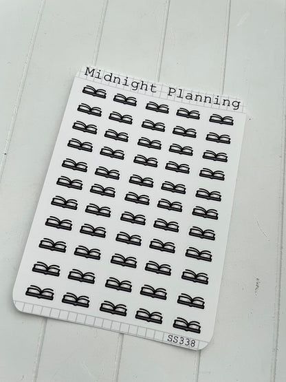 Open Book Bullet Point, Functional and Handmade Planner Sticker Sheets