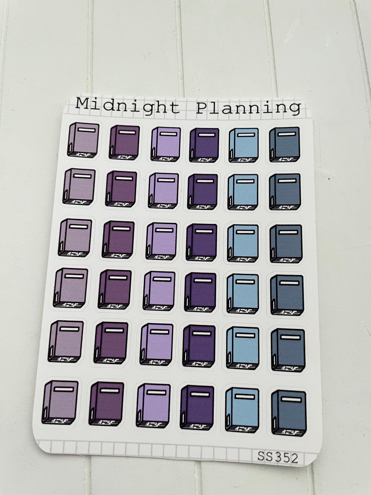 Library Book Inspired Stickers, Functional and Handmade Stickers
