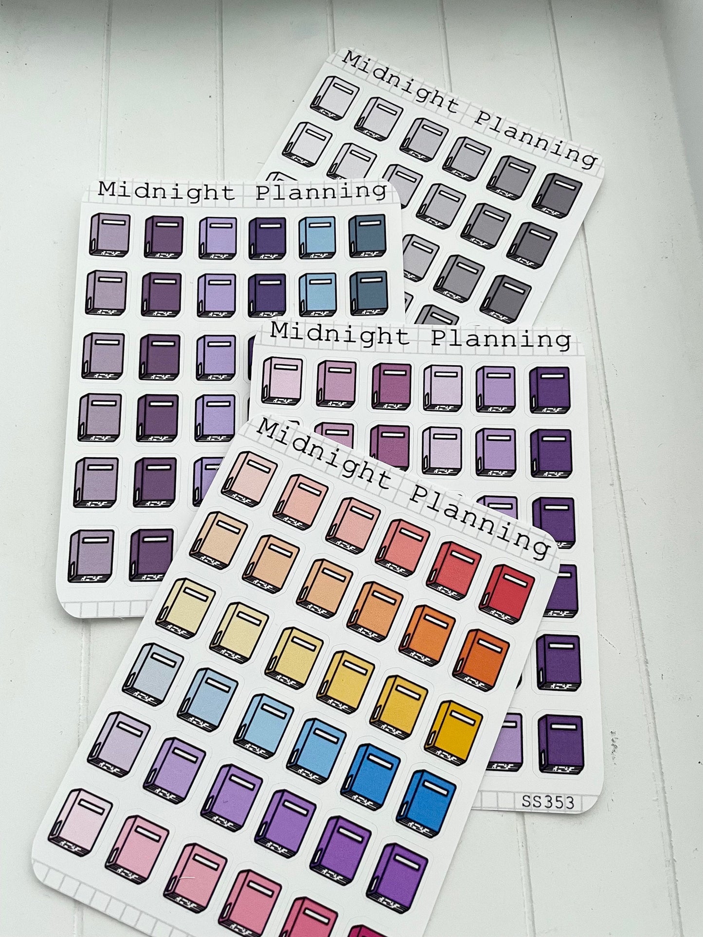 Library Book Inspired Stickers, Functional and Handmade Stickers