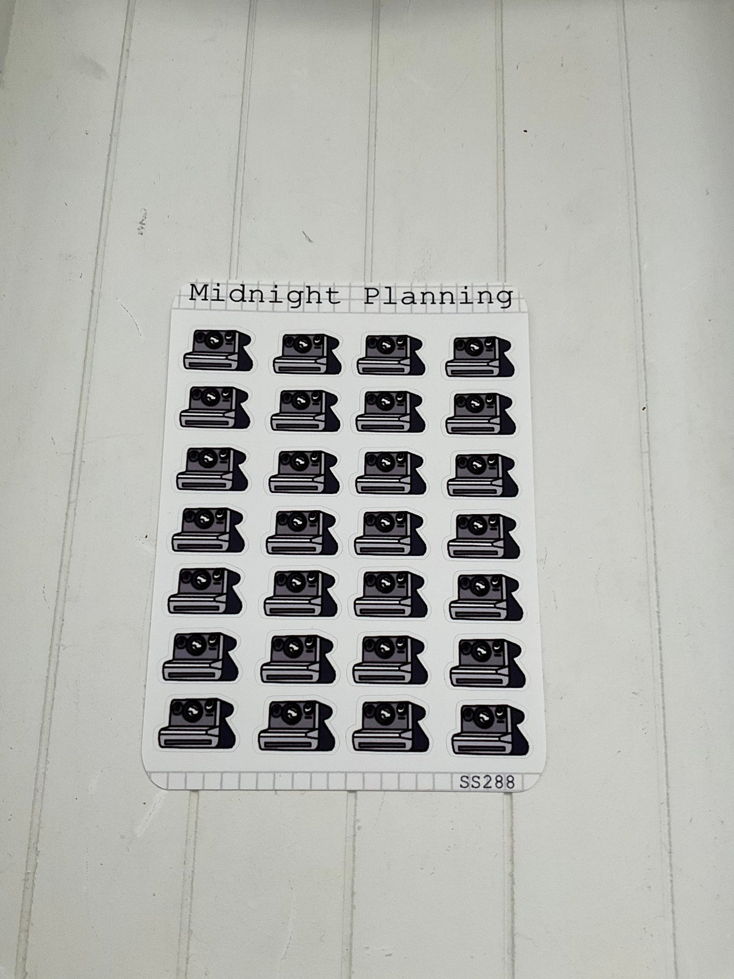Polaroid Camera Stickers, Functional and  Handmade Sticker Sheets