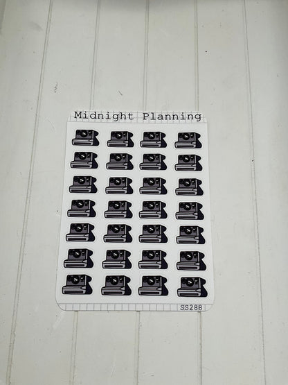 Polaroid Camera Stickers, Functional and  Handmade Sticker Sheets