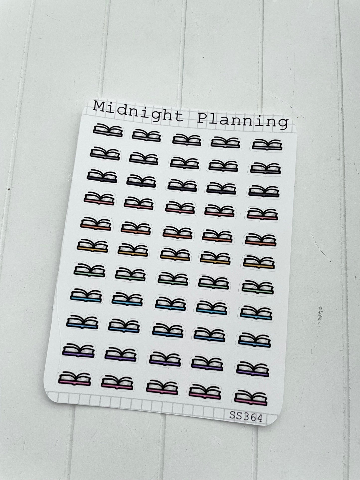 Open Book Bullet Point, Functional and Handmade Planner Sticker Sheets