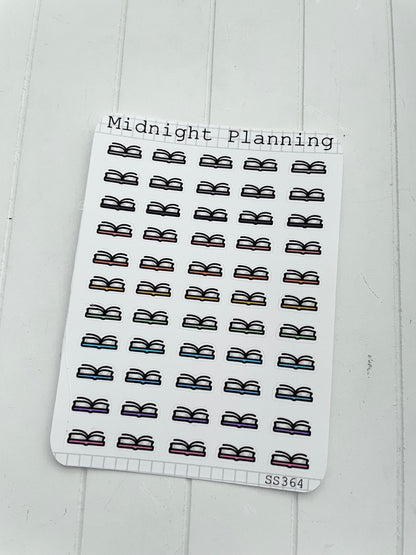 Open Book Bullet Point, Functional and Handmade Planner Sticker Sheets