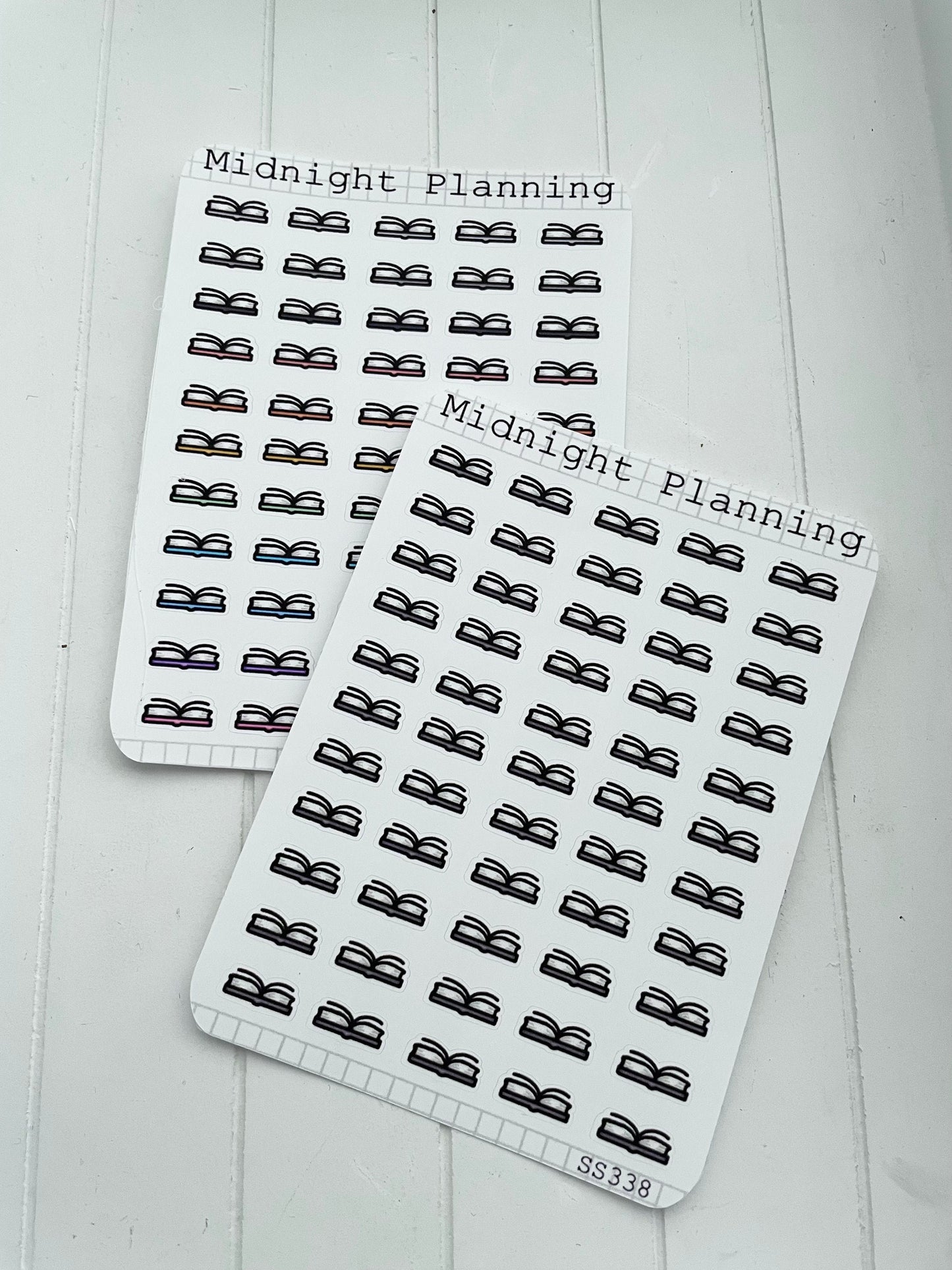Open Book Bullet Point, Functional and Handmade Planner Sticker Sheets