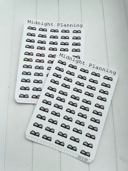 Open Book Bullet Point, Functional and Handmade Planner Sticker Sheets