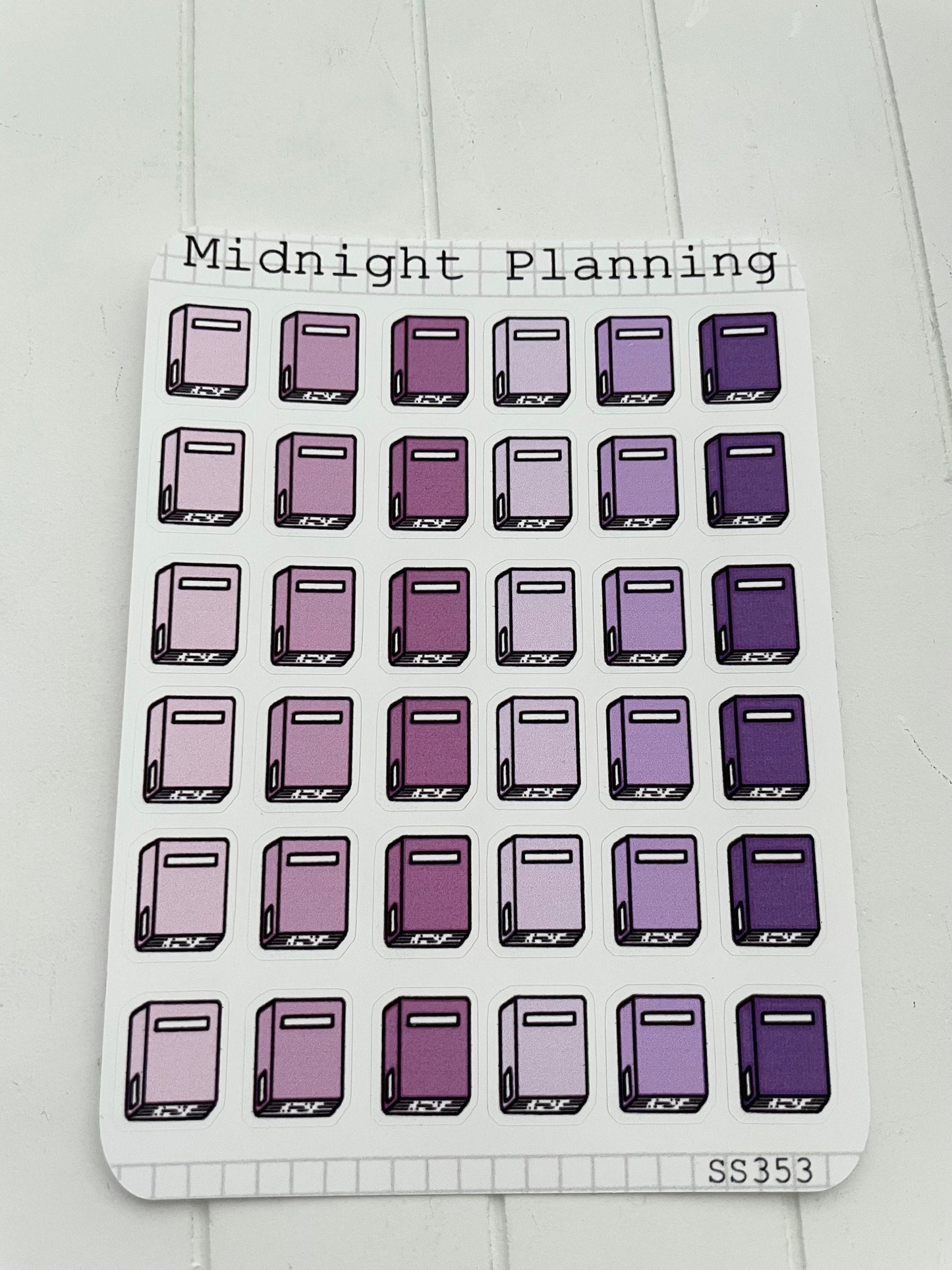 Library Book Inspired Stickers, Functional and Handmade Stickers