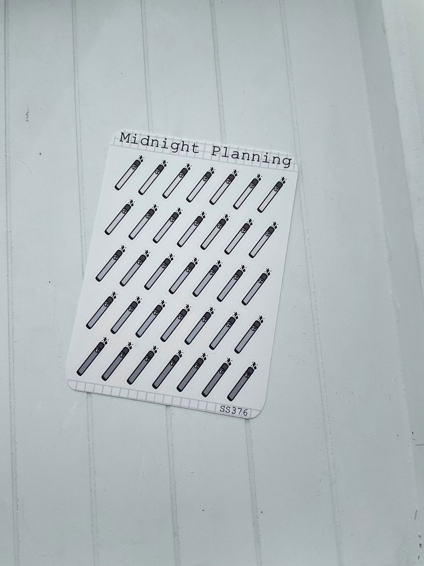 Vape, Functional and Handmade Planner Sticker Sheets