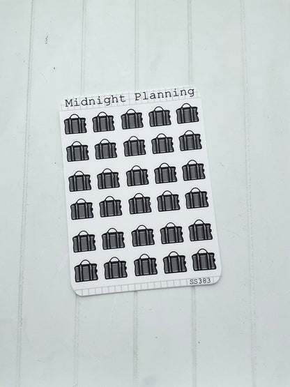 Tote Bag, Handbag, Purse, Functional and Handmade Planner Sticker Sheets