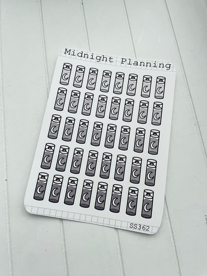 Water Bottle Stickers, Functional and Handmade Planner Sticker Sheets