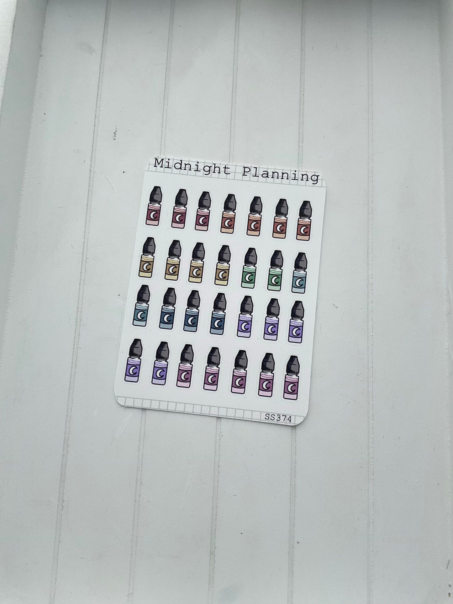 Vape, E-liquid, Functional and Handmade Planner Sticker Sheets