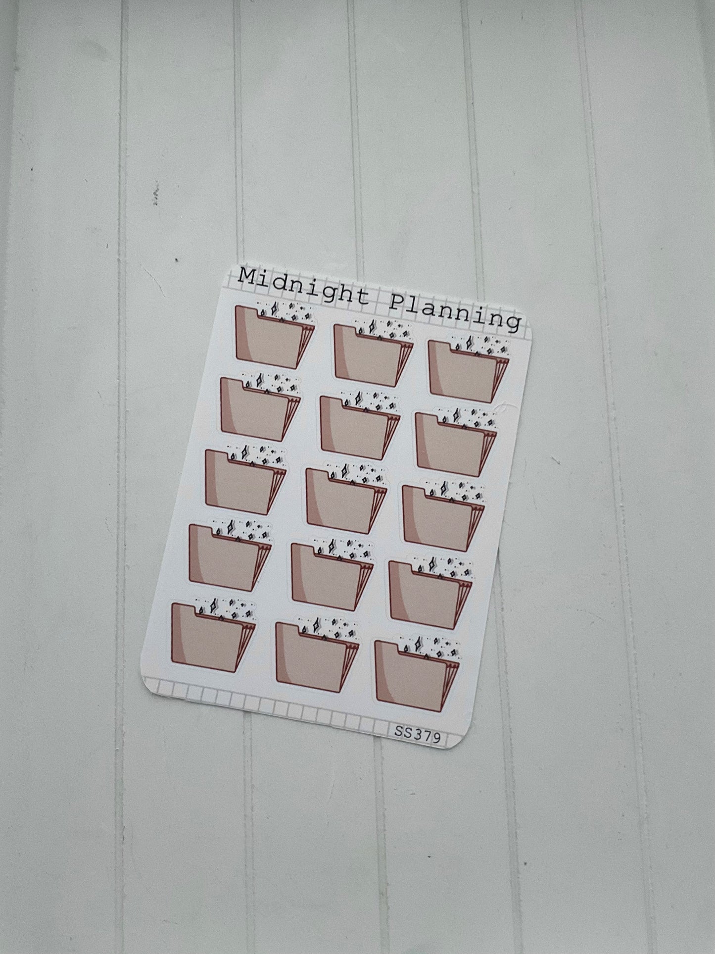 Paper Folder, Work, Functional and Handmade Planner Sticker Sheets