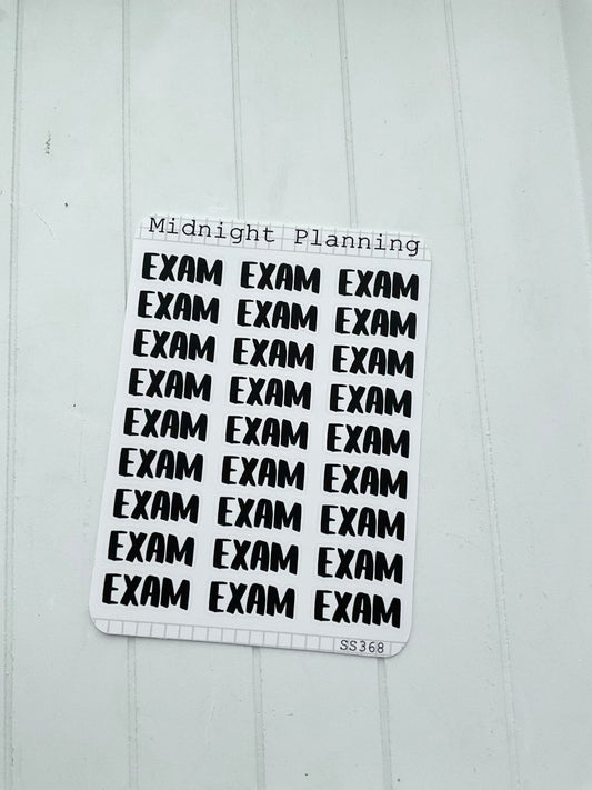 Exam, Script Allocators and Titles That Are Functional and Handmade Planner Sticker Sheets