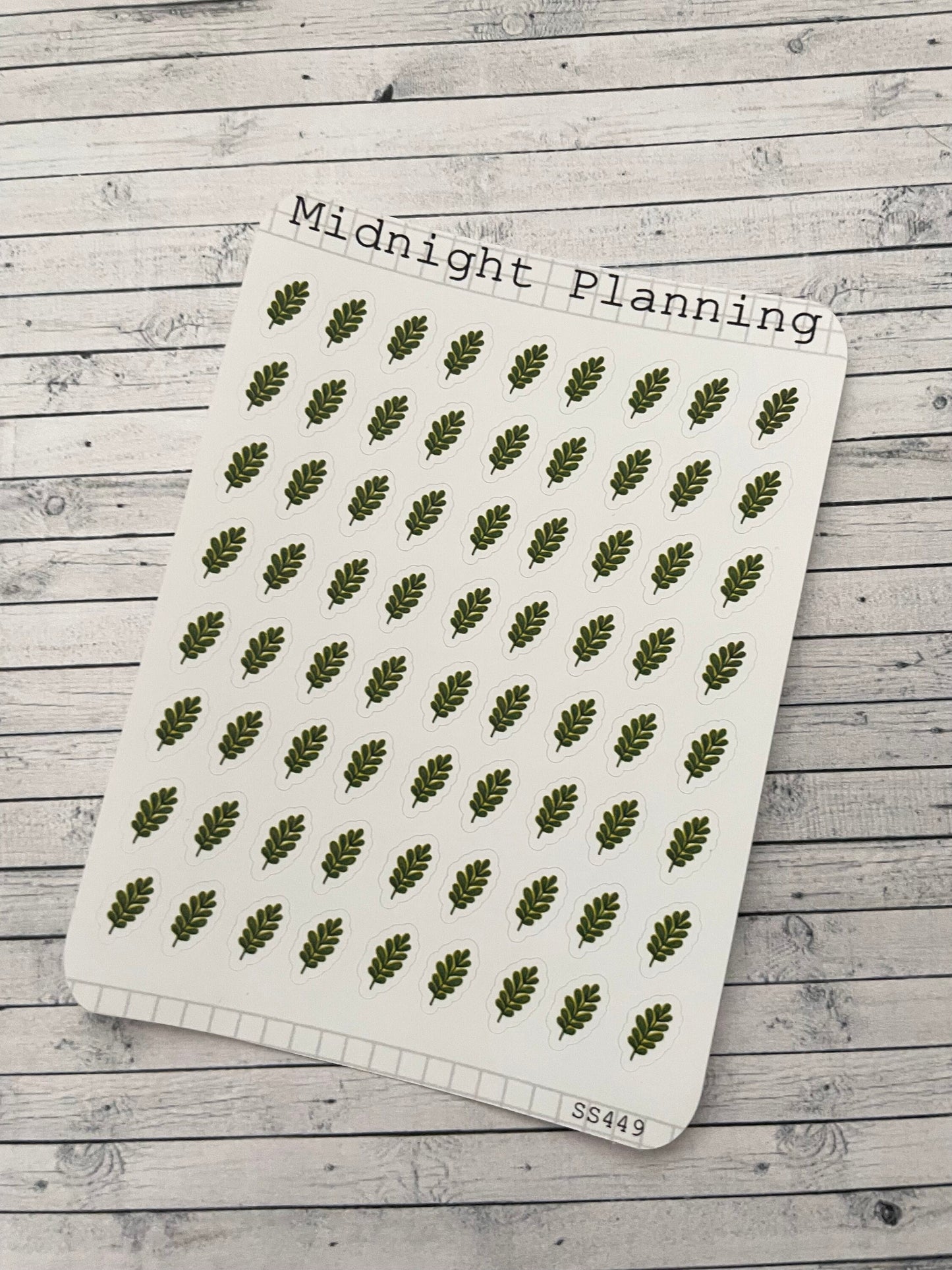 Leaves Bullet Point, Functional and Handmade Planner Sticker Sheets