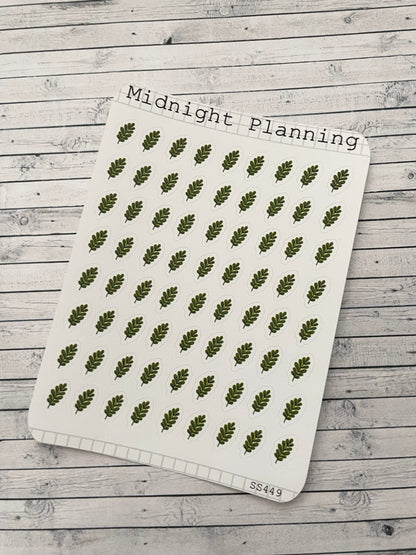 Leaves Bullet Point, Functional and Handmade Planner Sticker Sheets