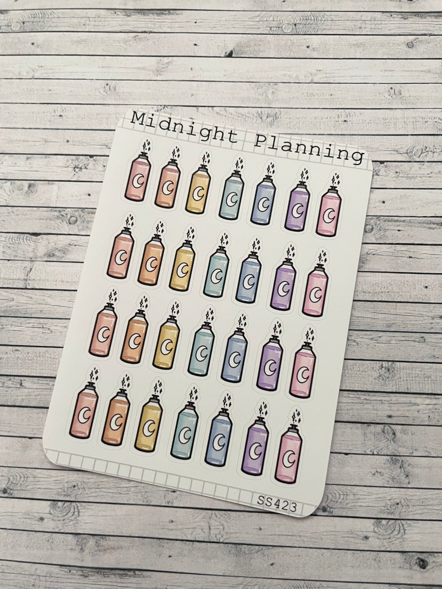 Fairy Liquid Inspired Bottles, Functional and Handmade Planner Sticker Sheets