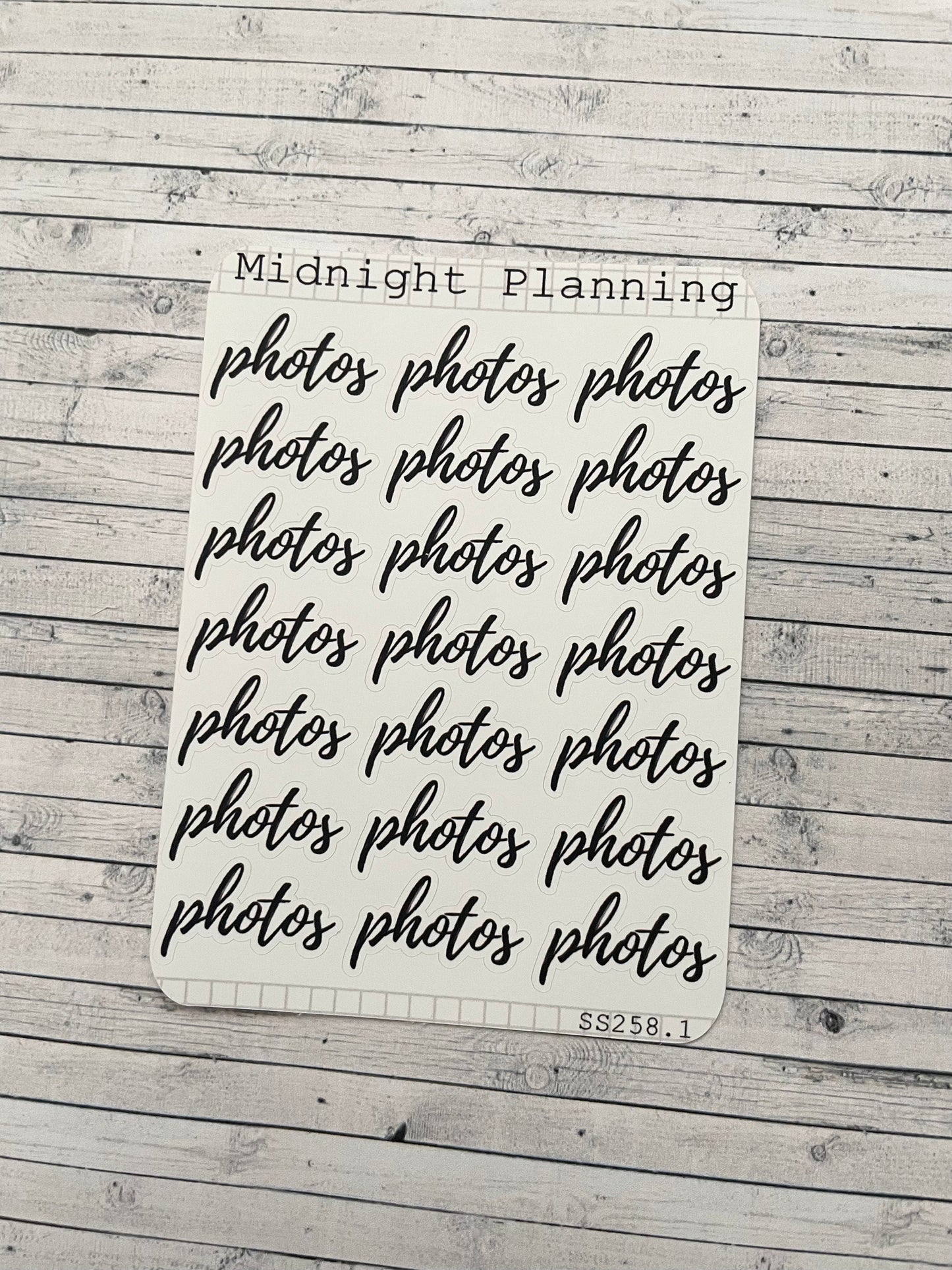 Photos Scripts, Functional and Handmade Planner Sticker Sheets