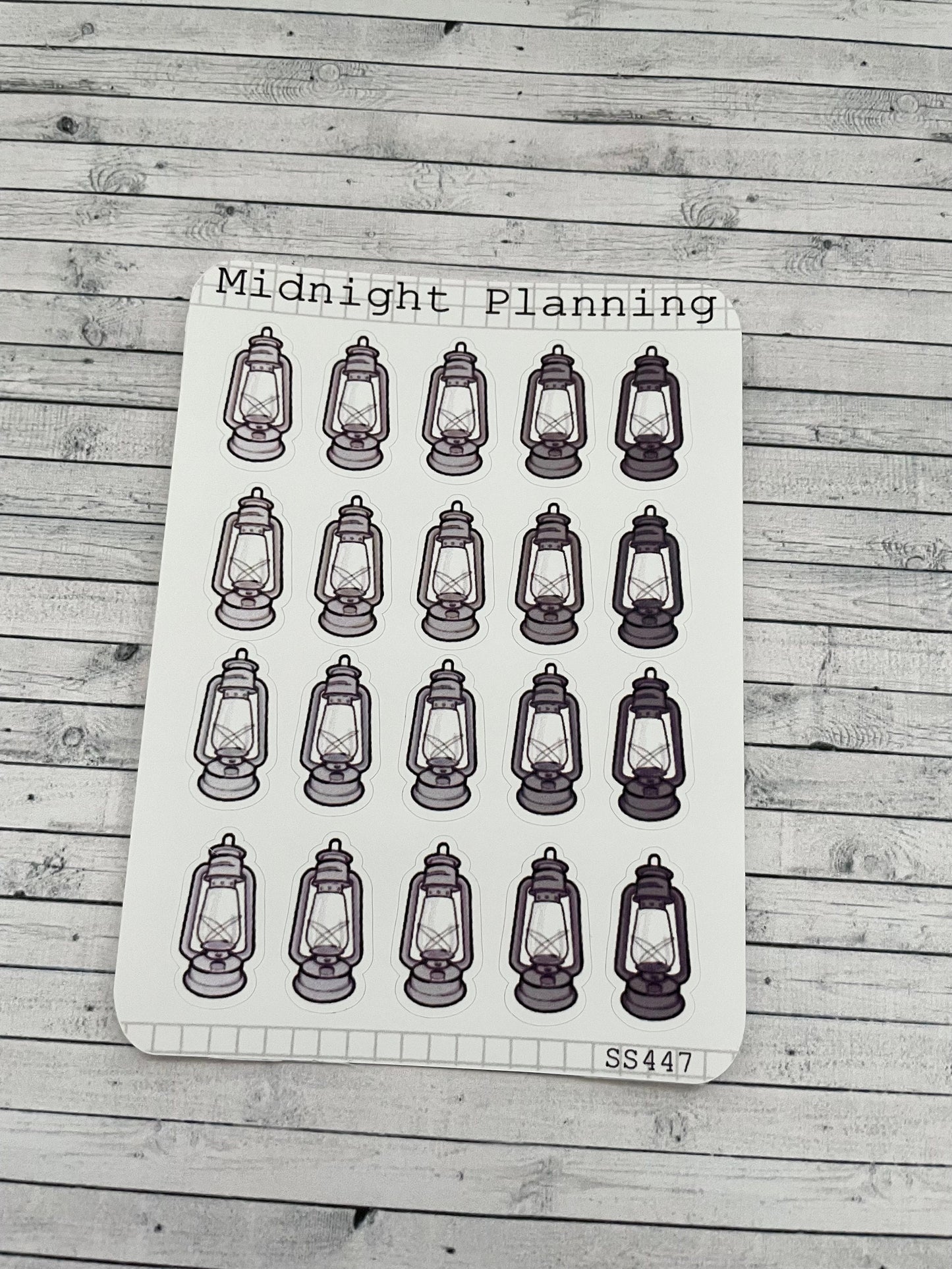 Lanterns, Functional and Handmade Planner Sticker Sheets