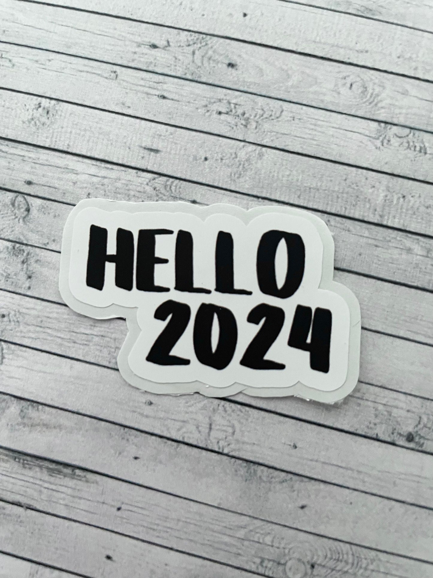 Hello 2024 Title, Functional and Handmade Planner Sticker Sheets