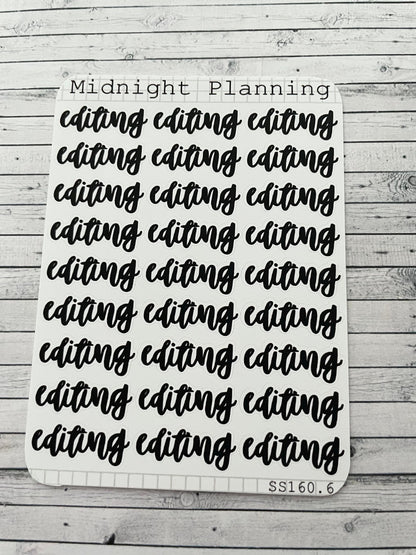 Editing Scripts, Functional and Handmade Planner Sticker Sheets