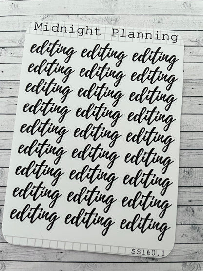 Editing Scripts, Functional and Handmade Planner Sticker Sheets