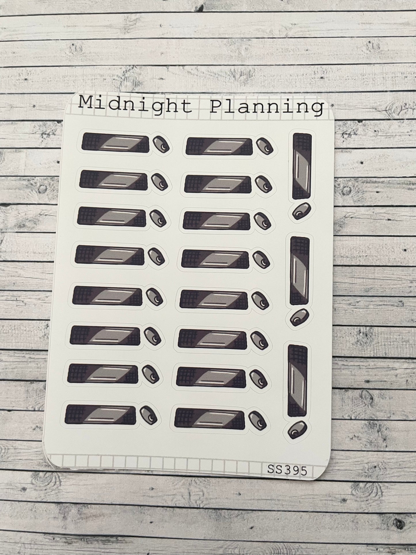 Keyboard and Mouse, Functional and Handmade Planner Sticker Sheets