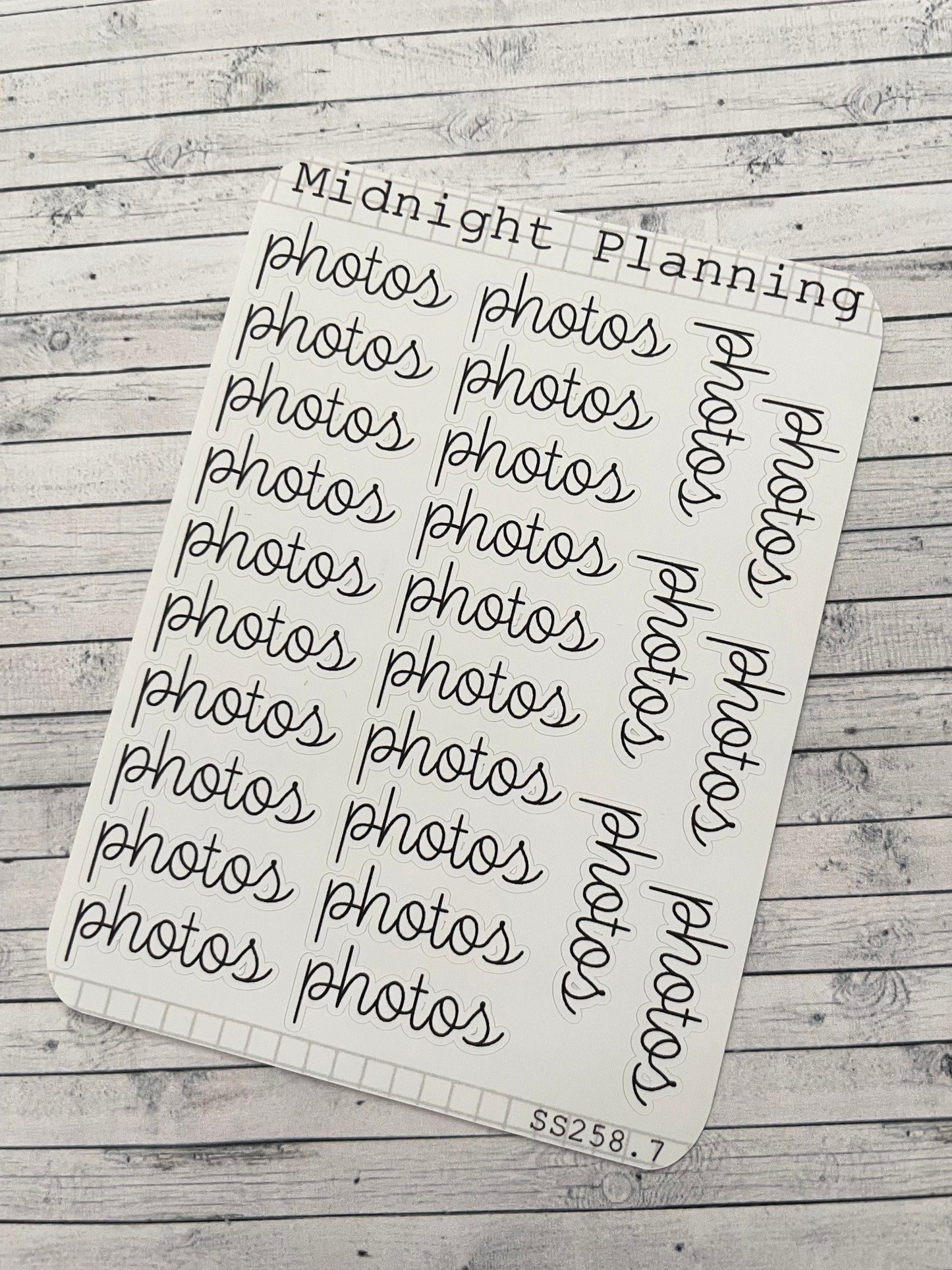 Photos Scripts, Functional and Handmade Planner Sticker Sheets