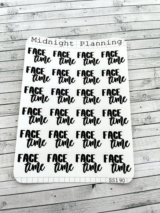 Face Time, Script Allocators and Titles That Are Functional and Handmade Planner Sticker Sheets