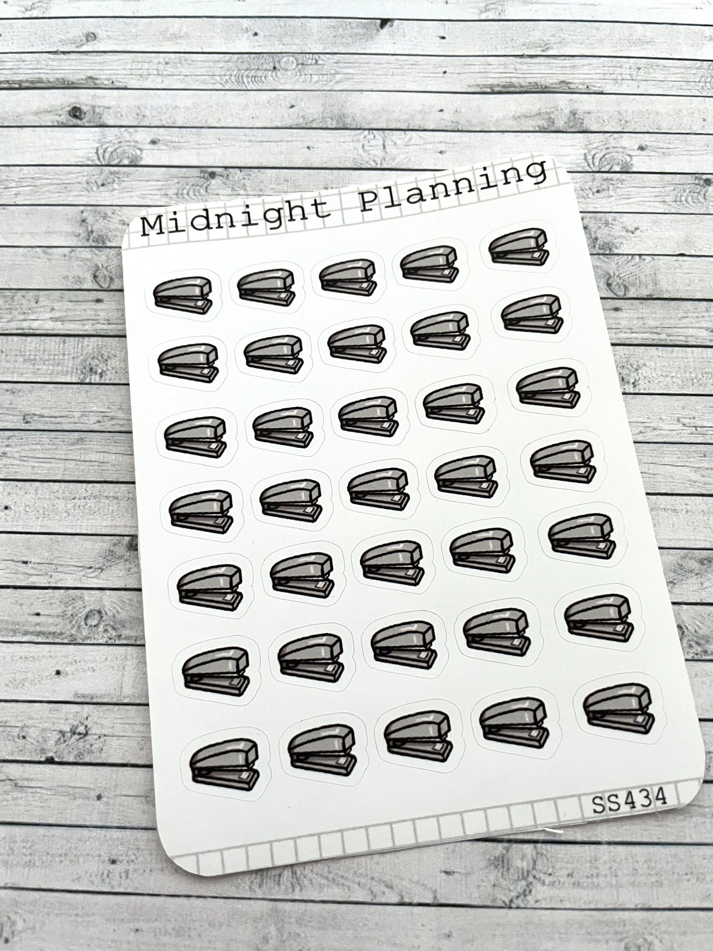 Stapler, Functional and Handmade Planner Sticker Sheets